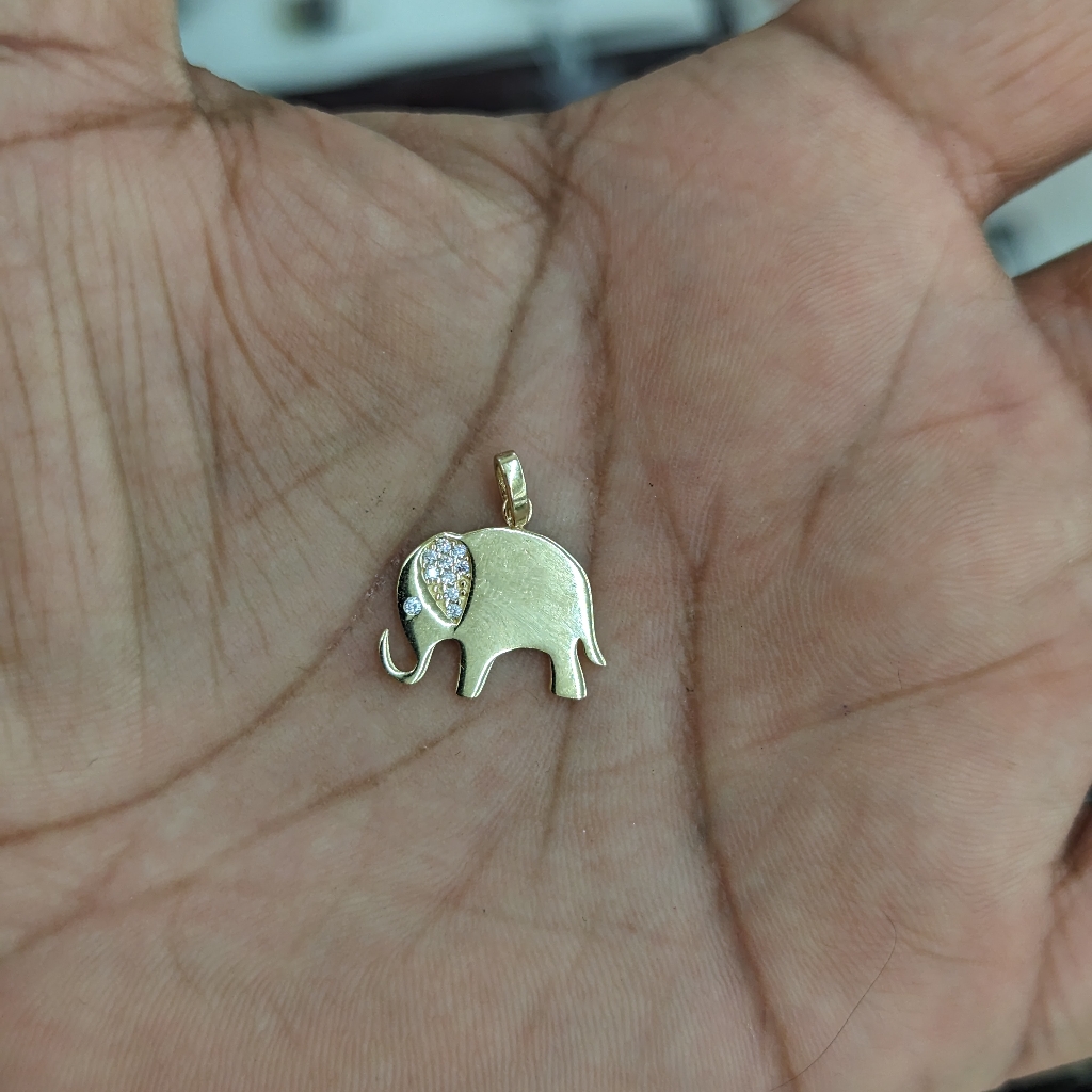 10kt Real Gold Elephant Pendant 179$